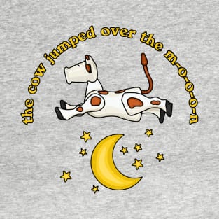 Little Cow Jumping Over The Moon T-Shirt